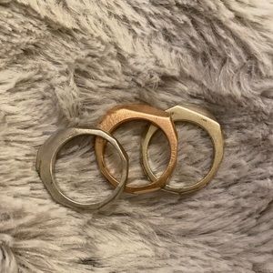 Set of 3 kendra scott rings